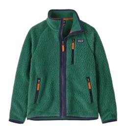 Sweatjacke Patagonia Retro Pile Jacket Kinder Conifer Green