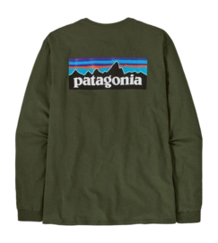 T-Shirt Manches Longues Patagonia Homme P-6 Logo Responsibili Tee Torrey Pine Green