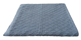 Babydeken Kidsdepot Manta Check Blue
