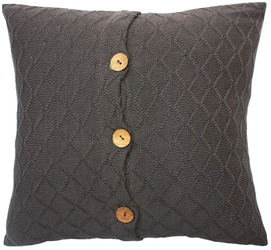 Coussin Kidsdepot Manta Check Anthra (40 x 40 cm)