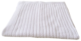 Babydeken Kidsdepot Manta Cable White