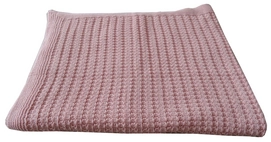 Babydeken Kidsdepot Manta Cable Pink