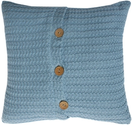 Sierkussen Kidsdepot Manta Cable Blue (40 x 40 cm)