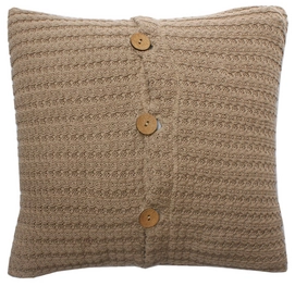 Coussin Kidsdepot Manta Cable Taupe (40 x 40 cm)