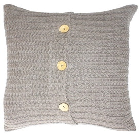 Coussin Kidsdepot Manta Cable Silver (40 x 40 cm)