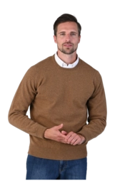 Pullover William Lockie Rob Crew Neck Herren Driftwood