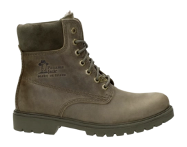 Boots Panama Jack Men Panama 03 Igloo C40 Gevet leer Khaki