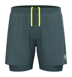 Short de Sport Odlo Homme 2-In-1 Short Zeroweight 5 Inch Dark Slate