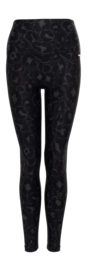 Legging Deblon Women Classic High Waistband Leopard Stone Grey