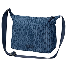 Shoulder Bag Jack Wolfskin Valparaiso Bag Midnight Blue Geometric Leaves