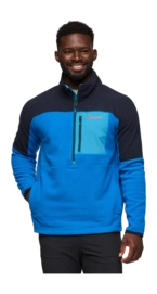 Vest Cotopaxi Men Abrazo Fleece Half-Zip Jacket Carbon / Atlantic