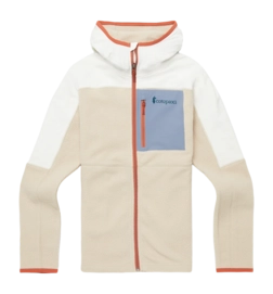 Vest Cotopaxi Women Abrazo Fleece Hooded Full-Zip Jacket Bone/Oatmeal