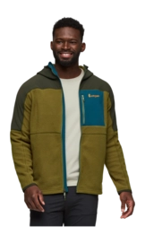 Zip Sweatshirt Cotopaxi Men Abrazo Fleece Hooded Full-Zip Jacket Woods / Live Oak