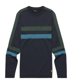 Ondershirt Cotopaxi Men Debajo Seamless Baselayer Crew Black Stripes