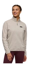 Vest Cotopaxi Women Envo Fleece Quarter-Zip Pullover Heather Cream