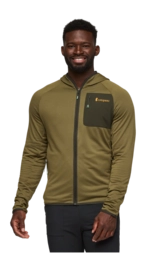 Vest Cotopaxi Men Otero Fleece Full-Zip Hooded Jacket Live Oak