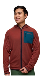 Vest Cotopaxi Men Otero Fleece Full-Zip Hooded Jacket Rusty