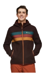 Zip Sweatshirt Cotopaxi Men Teca Fleece Hooded Full-Zip Jacket Sepia Sunset