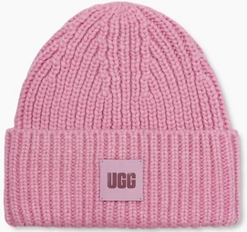 Muts UGG Women Chunky Rib Beanie Rose Quartz