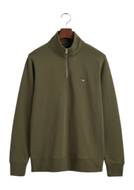 Trui GANT Men Reg Shield Half Zip Sweat Juniper Green
