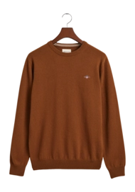 Pullover GANT Superfine Lambswool C-Neck Herren Cacao