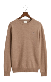 Pullover GANT Superfeine Lambswool C-Neck Herren Dk. Sand Melange