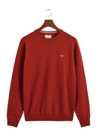 Jumper GANT Men Superfine Lambswool C-Neck Iron Red