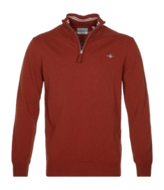Trui GANT Men Superfine Lambswool Half Zip Iron Red