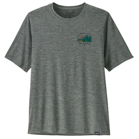 T-shirt Patagonia Homme Capilene Cool Daily Graphic Shirt Lands Sleet Green X-Dye-L