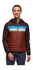 Jas Cotopaxi Women Fuego Down Hooded Jacket Coffee / Rusty