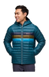 Jas Cotopaxi Men Fuego Down Hooded Jacket Abyss Stripes