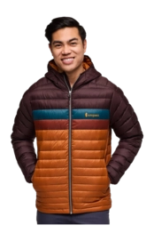 Jas Cotopaxi Men Fuego Down Hooded Jacket Coffee / Sienna