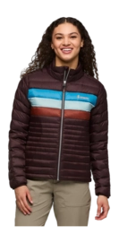 Jacke Cotopaxi Fuego Down Jacket Damen Coffee Stripes