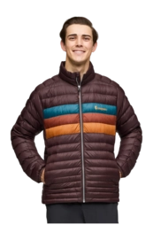 Jacke Cotopaxi Fuego Down Jacket Herren Coffee Stripes