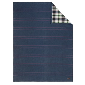 Jacquard Decke Ibena Meisterstück Blau Kariert