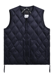 Gilet Taion Unisexe Military V Neck W-Zip Down Navy