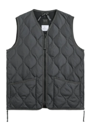 Gilet Taion Unisexe Military Zip V Neck Down Charcoal