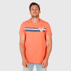 T-Shirt Brunotti Men Tim-Print Bright Coral