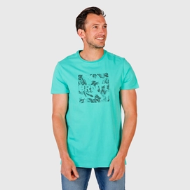 T-Shirt Brunotti Men Tim-Print Carribean green