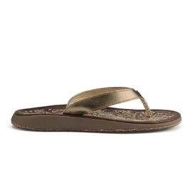 Flip Flops OluKai Paniolo Damen Bronze Dark Java-Schuhgröße 37