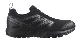 Trail Running Shoe Salomon Men Wander GTX Black Pewter Frost Gray