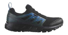Trail Running Shoe Salomon Men Wander GTX Black Darkest Spruce Ibiza Blue