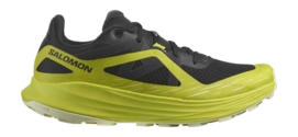 Trail Running Shoe Salomon Men Ultra Flow Black Sulphur Spring Transparent Yellow