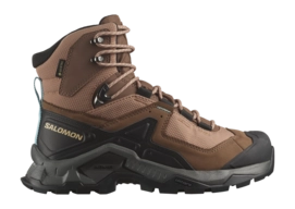 Walking Boots Salomon Women Quest Element GTX Mocha Mousse Pewter Marine Blue