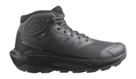Walking Boots Salomon Women Elixir Tour Mid WP Asphalt Black Castlerock