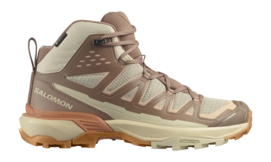 Chaussures de Randonnée Salomon Femme X Ultra 360 Edge Mid GTX Shortbread Raw Umber Prairie Sunset