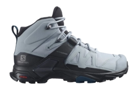 Walking Boots Salomon Women X Ultra 4 Mid Wide GTX Quarry Black Legion Blue