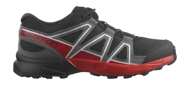 Wanderschuhe Salomon Speedcross Kinder Black Phantom High Risk Red