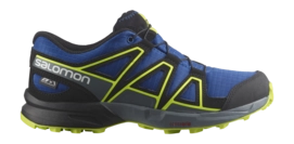 Wanderschuhe Salomon Speedcross CSWP Kinder Nautical Blue Black Acid Lime