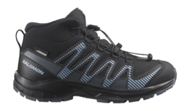Chaussures de Trail Salomon Enfant XA Pro V8 Mid CSWP Black Dark Slate Alaskan Blue